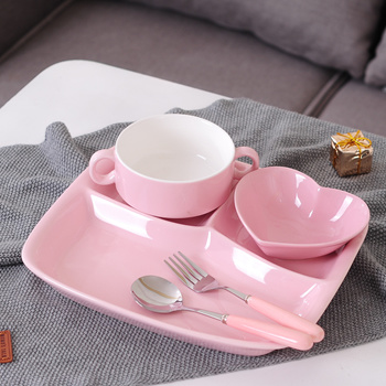 Childrens ceramic dinner outlet set