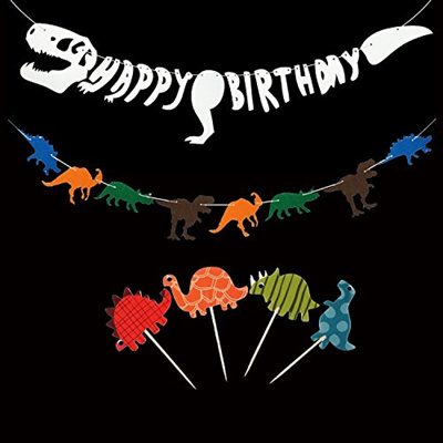  Qoo10  Dinosaur Dino Party  Decoration  Supplies Happy 