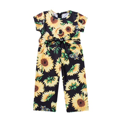 girls sunflower romper