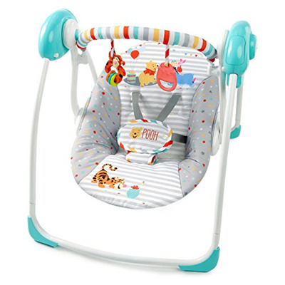 Disney Disney 11036 Baby Winnie The Pooh Happy Hoopla Portable Swing From Bright Starts