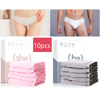 10PCS/Set Women Disposable Cotton Underwear Travelling Postpartum