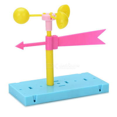 Qoo10 - DIY Assembly Cup Wind Vane Anemometer Experiment Kit - Blue ...