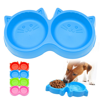 kitten food and water bowls