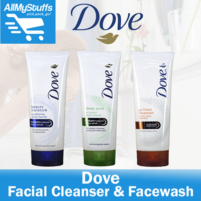 cream moisture facial cleanser Dove deep