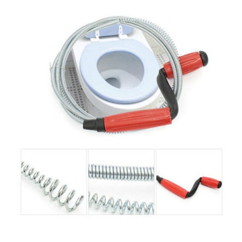 Drain Tool Snake Closet Auger Toilet Steel Cleaner Pipe Sink