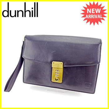 Qoo10 Dunhill dunhill clutch bag second bag men s possible black leather. Bag Wallets