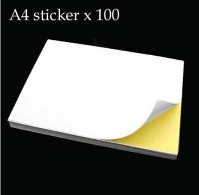 a4 sticker paper label adhesive self printing sheet sticky matte address qoo10 labels sheets copy inkjet printable