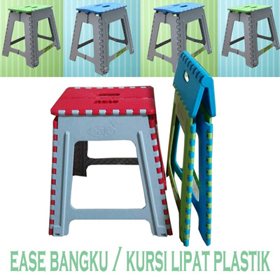 Qoo10 EASE Bangku Kursi  Lipat  Plastik  Furniture Deco