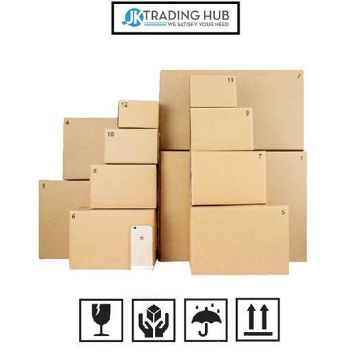 Qoo10 - Ecommerce packaging carton box Size N1 - N12 : Stationery