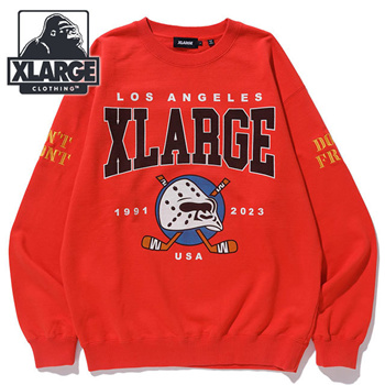 Qoo10 - XLARGE HOCKEY CREWNECK SWEAT RED [101231012004 SS23