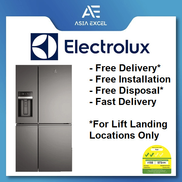 electrolux 609l french door fridge