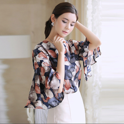 Qoo10 - [Esther Style] _Marcia ruffle sleeve blouse 