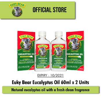 Qoo10 Euky Bear Eucalyptus Oil 60Ml x 2 Household Bedding