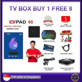 Qoo10 - 【EVPAD】2022 New Generation Smart TV Box 6S with AI