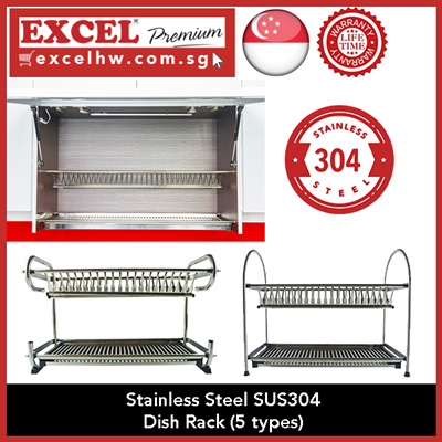 Stainless Steel Kitchen Cabinets Singapore excel stainless steel 304 dish rack built in cabinet