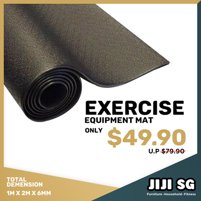 Exercise Equipment Mat Easy Clean Prevent Dust Protect Floor Gym Floor Mat