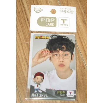 EXO EXORUN POP T-money Card Baekhyun Photo Card Official K-POP 15 