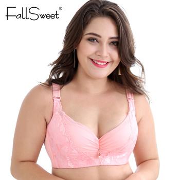 Bras FallSweet Sexy Lace Bra Push Up D E Cup Lingerie Plus Size For Women  From Hogon, $43.48