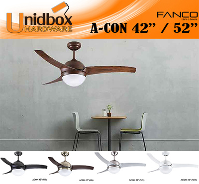 Fanco Fanco A Con 42 52 Inch Ceiling Fan Ultra Silent Motor Abs White Wh Bronze Ab Sil