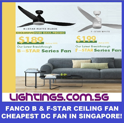 Fancofanco B Star F Star Dc Ceiling Fan Remote 3 Tone Led