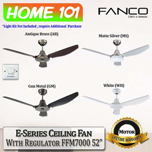 Fanco E Series Ceiling Fan W Regulator Ffm 7000 52