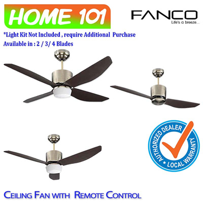 Fancofanco Platinum Series Ceiling Fan W Led Light Remote Ctrl I Con 48