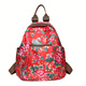 Qoo10 - Fashion floral pattern backpack, ethnic style nylon daypack ...