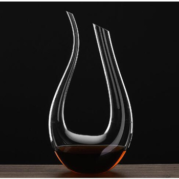 Fashion Luxurious Crystal Glass U-shaped Horn Wine Decanter Wine Pourer Wine  Container