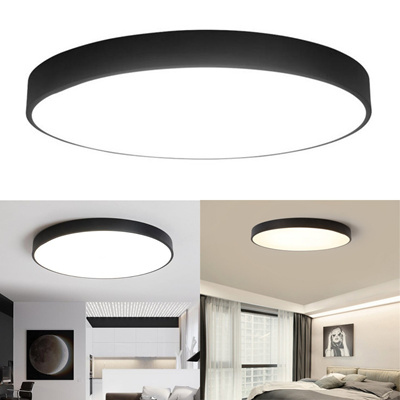 Fashion Simple Ultra Thin Retro Led Ceiling Light Fixture Bedroom Living Room Surface Mounted Lamp D