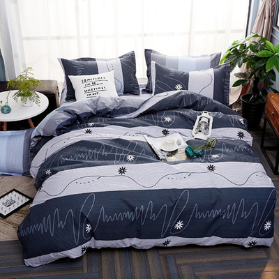 Qoo10 Fashion Stripes Bed Pillowcases Duvet Cover Set Quilt
