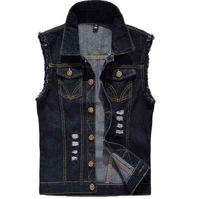 Qoo10 Fashion Washed Jeans Waistcoat For Mens Tank Top Cowboy