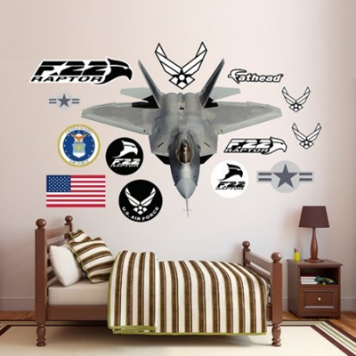 Fathead United States Air Force F 22 Raptor Peel And Stick Wall Decal