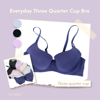 Qoo10 - Felancy Everyday Three Quarter Cup Bra : Lingerie & Sleepwear