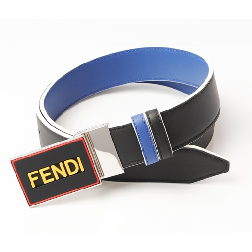 black multicolor fendi belt