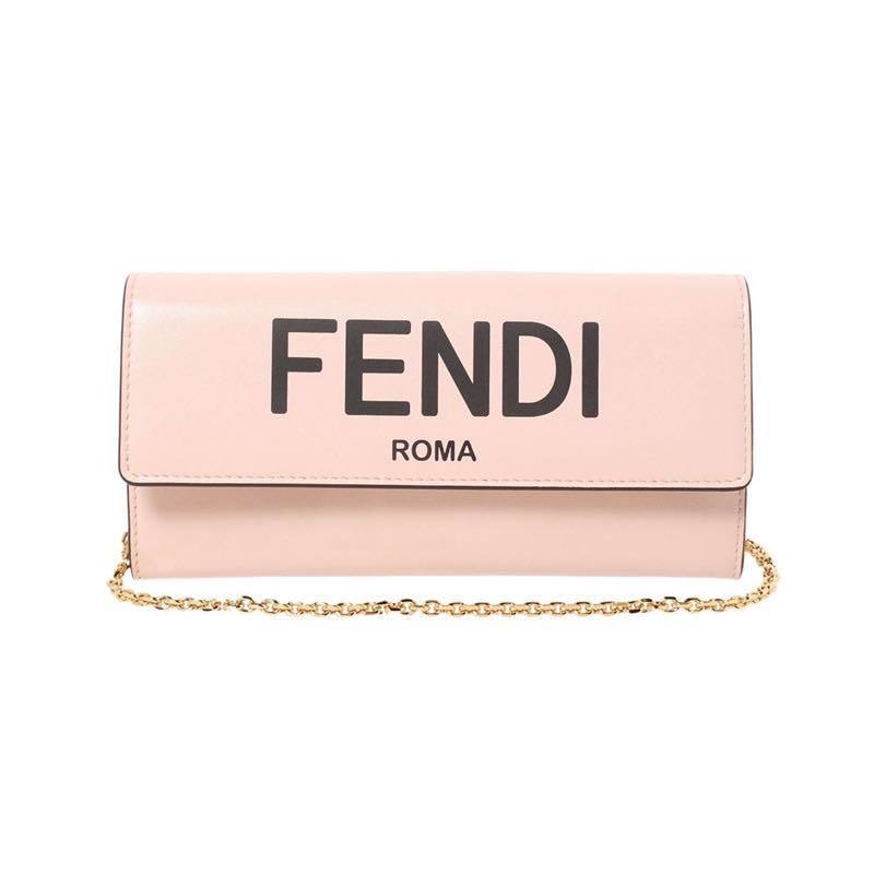 Shop FENDI Baguette continental wallet with chain (8M0365 ALWA F0KUR) by  SMSTYLE