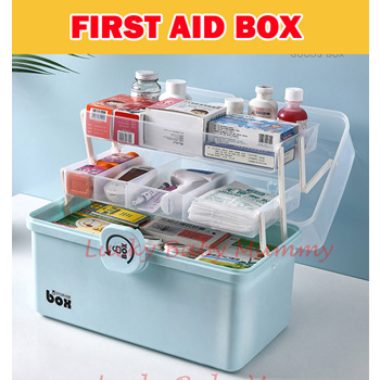 Qoo10 - First Aid Box Tool Box/ medicine Box /3 sizes / Multi-Purpose 3  tiers  : Furniture & Deco