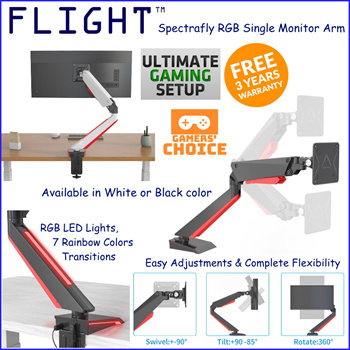 flight monitor arm