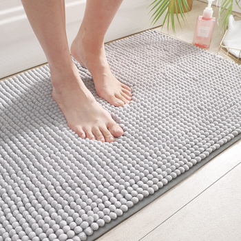 Cute Big Feet Bathroom Mat Bath Carpet Chenille Absorbent Anti