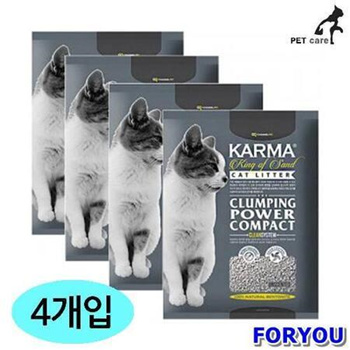 Qoo10 ForU986 Karma King of Sand Cat Sand Unscented 5L 4pcs Pet