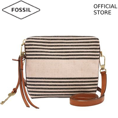 Qoo10 - [FOSSIL OFFICIAL STORE] FOSSIL MAYA OFF WHITE COTTON SLING BAG ZB72320... : Bag & Wallet