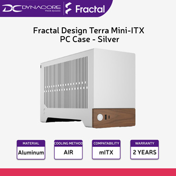 Fractal Design Terra Mini-ITX Small Form Factor PC Case (Silver)