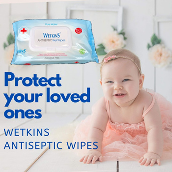 Antiseptic baby hot sale wipes