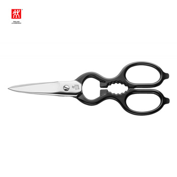 Allex Japanese All Stainless Steel Office Scissors (s-200) Black