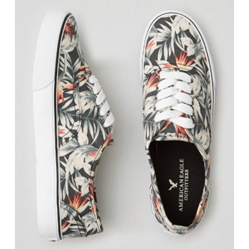 American Eagle Outfitters O Chambray Sneakers, $24 | American Eagle |  Lookastic