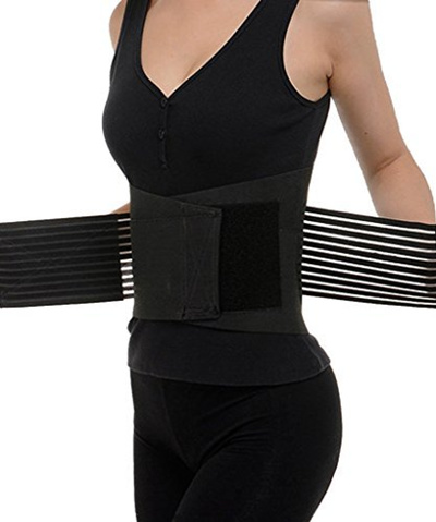 (FUT) FUT Lumbar Lower Back Brace and Support Belt with Dual Adjustable Straps and Breathable Mes...