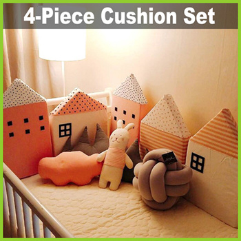 4 piece cushion set