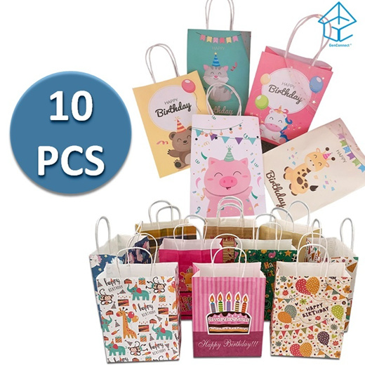 Qoo10 - Happy Birthday Goodie Bag Gift Kids Paper Bag Children Day ...