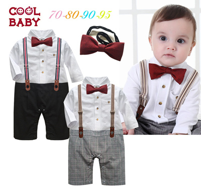 Qoo10 Gentleman Autumn Long Sleeve Onesies Baby Days Baby Boy