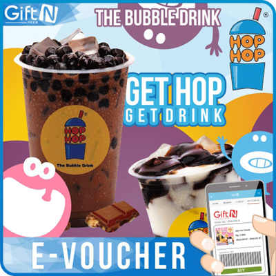 Qoo10 - ☆Hop Hop Bubble Drink☆Rp 23000 Value E-Voucher_Big 