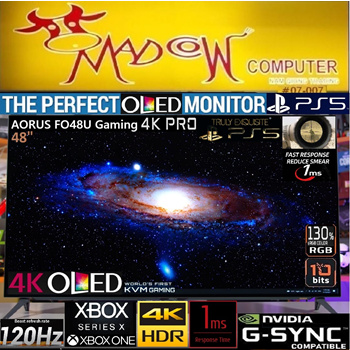 Gigabyte AORUS 48 4K UHD 120Hz OLED FreeSync Gaming Monitor